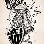 Tattoo Galo - Atlético Mineiro . Tattoo Design project by Lucas Adriano de Sousa - 10.01.2022