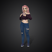 My project for course: ZBrush: Modeling of a Stylized Character. 3D, 3D Character Design, 3D Modeling, and Character Design project by Amy Mulya - 09.04.2024