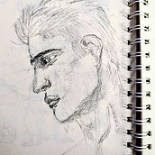 My project for course: Portrait Sketchbooking: Explore the Human Face. Artistic Drawing, Drawing, Portrait Drawing, Sketchbook, and Sketching project by jaeckanaquth - 09.08.2024