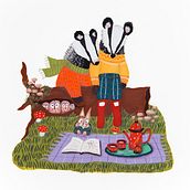 My project for course: Gouache: Paint Natural Worlds from Imagination. Character Design, Children's Illustration, Drawing, Gouache Painting, and Painting project by Shahaf Margalit - 09.08.2024