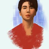 My project for course: Illustrated Portraits with Procreate. Traditional illustration, Vector Illustration, Portrait Drawing, and Digital Illustration project by Roya Su - 09.09.2024