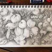 Flower work Ein Projekt aus dem Bereich Bleistiftzeichnung von Kelly Marks Strauss - 09.09.2024