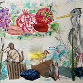 Mein Abschlussprojekt für den Kurs: Natur-Illustration: Eine kreative Erkundungsreise Ein Projekt aus dem Bereich Zeichnung, Traditionelle Illustration, Illustration mit Tinte, Malerei, Aquarellmalerei und Naturalistische Illustration von Elizabeth Schaps - 09.09.2024