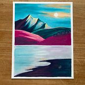 My project for course: Landscapes with Oil Pastels and Crayons: Playing with Light. Artistic Drawing, Drawing, Fine Arts, Traditional illustration, and Pencil Drawing project by Anne Scheltes - 09.09.2024