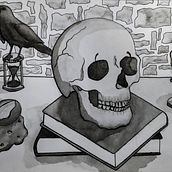 Memento Mori Snow White. Traditional illustration project by Jonathan Topping - 12.10.2022