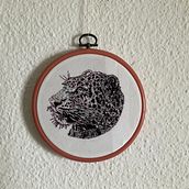 Mi proyecto del curso: Dibujo con hilo. Drawing, Embroider, Fiber Arts, Traditional illustration, Realistic Drawing, and Textile Design project by Paqui Lamaestra - 09.11.2024