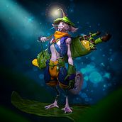 Lizard #D Project. 3D Character Design, 3D Modeling, and Sculpture project by Daniel Guerrero - 06.18.2024