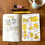 My project for course: Illustrated Life Journal: A Daily Mindful Practice. Fine Arts, Sketching, Creativit, Drawing, and Sketchbook project by lozanoaude - 09.12.2024