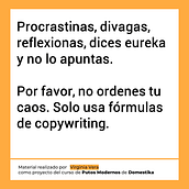 Mi proyecto del curso: Copywriting para copywriters. Een project van  Reclame, Communicatie, Cop, writing, Stor y telling van Virginia Vera - 12.09.2024