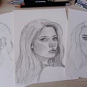Mi proyecto del curso: Sketchbook de retrato: explora el rostro humano. Artistic Drawing, Drawing, Portrait Drawing, Sketchbook, Sketching, and Traditional illustration project by fmartinezfernandez - 09.12.2024