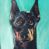 Mi proyecto del curso: Retrato realista de mascotas con pintura al óleo. Fine Arts, Naturalistic Illustration, Painting, and Oil Painting project by Maclovia Almada - 09.11.2024