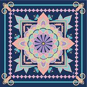 Estampa Amarylis. Pattern Design project by Karen Oliveira - 09.14.2024