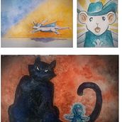 My project for course: Introduction to Colour Psychology: Chromatic Narrative. Un progetto di Belle arti, Pittura ad acquerello, Illustrazione tradizionale, Pittura, Illustrazione infantile, Narrativa e Teoria del colore di franciscojmendez76 - 12.09.2024