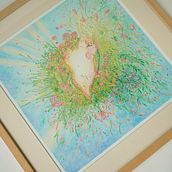 Luminance Echoes, coloured pencils on paper 29x29 cm. Traditional illustration, Drawing, and Painting project by bogumila.sierocka - 09.14.2024