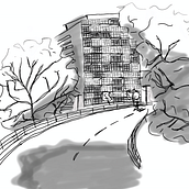 Meu projeto do curso: Ilustração arquitetônica: capture a personalidade de uma cidade. Architecture, Drawing, Traditional illustration, Architectural Illustration, and Digital Illustration project by Dandara Luigi - 09.14.2024