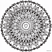 Mon projet du cours : L'art de dessiner des mandalas : créez des motifs géométriques. Een project van  Tekening y  Illustratie met inkt van Laura Luaki - 15.09.2024