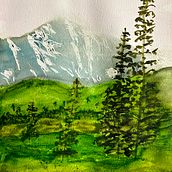 Mountain mist . % Kristl Johnson tarafından hazırlanan Geleneksel illüstras, Ve on projesi - 09.15.2024