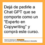 Copywriting para copywriters - Nicolás Vilche. Un progetto di Pubblicità, Comunicazione, Cop, writing, Stor e telling di Nico Vilche - 15.09.2024