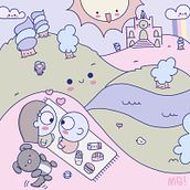 Mi proyecto del curso: Diseño de mundos kawaii: crea ilustraciones alegres. Character Design, Digital Illustration, and Manga project by martamagraph - 09.15.2024