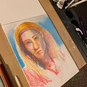 My project for course: Expressive Portrait Drawing with Soft Pastels. Artistic Drawing, Drawing, Fine Arts, Traditional illustration, and Portrait Drawing project by Ada - 08.21.2022