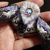 My project for course: Stumpwork Embroidery: Create 3D Ornaments . Embroider, Jewelr, Design, and Textile Design project by Gillian Clinton - 09.16.2024