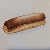 Il mio progetto del corso:  Sketching "Éclair al cioccolato". Un progetto di Belle arti, Illustrazione tradizionale, Pittura e Pittura ad acquerello di Rossella De Laurentiis - 16.09.2024