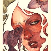 Fish Girl . Ilustrație tradițională și Pictură în acuarelă de Sara Nieto Herrero - 09.17.2024