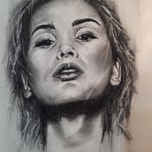 Il mio progetto del corso: Ritratto artistico al carboncino: creare atmosfere. Fine Arts, Drawing, Artistic Drawing, Portrait Drawing, Realistic Drawing, and Traditional illustration project by Gianmauro Azzani - 09.18.2024