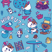 Mi proyecto del curso: Ilustración de una historia con estilo kawaii - Alicia en el Pais de las Maravillas. Un progetto di Character design, Illustrazione digitale, Illustrazione tradizionale e Manga di jossmora07 - 19.09.2024