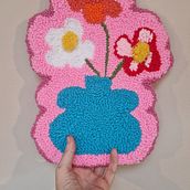 My project for course: Punch Needle Techniques for Home Decorations. Un progetto di Design di accessori, Artigianato, Interior Design, Ricamo, Fiber Art, Punch needle e Textile Design di Aoife Ryan Clarke - 13.09.2024