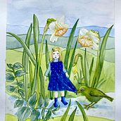 My project for course: Whimsical Illustrations with Watercolor. Children's Illustration, Drawing, Editorial Illustration, Traditional illustration, Narrative, and Watercolor Painting project by Kristi Robertson - 09.18.2024
