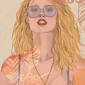 Mi proyecto del curso: Retrato ilustrado con Procreate. Traditional illustration, Vector Illustration, Portrait Drawing, and Digital Illustration project by Karen Jinneth Sanchez Trujillo - 09.20.2024