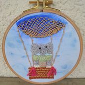 Mein Abschlussprojekt für den Kurs: Erhabene Stickerei mit der Knotenspitzentechnik. Arts, Crafts, Embroider, Fiber Arts, Traditional illustration, and Textile Design project by Erika Berger-Leicht - 09.20.2024
