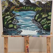 Mi proyecto del curso: Pintura al óleo de paisajes: explora la luz. Artes plásticas, Ilustração tradicional, Ilustração naturalista, Pintura a óleo, e Desenho a lápis projeto de Noelia Denis - 20.09.2024