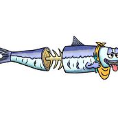 Sardine. Digital Illustration project by Leonardo Sato - 09.21.2024