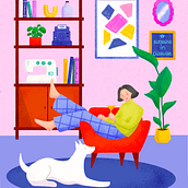 My project for course: Colorful Digital Illustration in Procreate. Un projet de Dessin numérique, Illustration numérique, Dessin et Illustration traditionnelle de Ngọc Trần - 21.09.2024