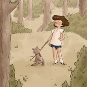 My project for course: Winnie The Poo. Children's Illustration, Digital Illustration, Traditional illustration, Narrative, Portfolio Development, Editorial Illustration, and Sketching project by miareim2 - 09.20.2024
