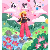 Mi proyecto del curso: Ilustración retro: del lápiz a las herramientas digitales. Un projet de Dessin numérique, Illustration numérique et Illustration traditionnelle de Susana Gurrea - 27.09.2024