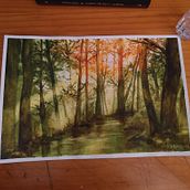 Mi proyecto del curso: Paisajes de ensueño con acuarela: plasma la luz. Un projet de Peinture , et Aquarelle de Karma Martinezz - 23.09.2024