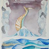My project for course: Watercolor Techniques for Dreamlike Illustrations. Un projet de Dessin, Illustration éditoriale, Illustration traditionnelle , et Aquarelle de winnett - 24.09.2024