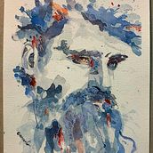 His cold. Watercolor Painting, Painting, Portrait Drawing, Ink Illustration, and Sketching project by Giancarlo Machado - 09.24.2024