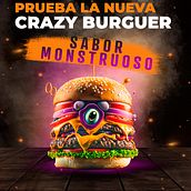 Una Nueva Hamburguesa. Design, Graphic Design, and Advertising project by Daniel Lopez - 02.18.2024