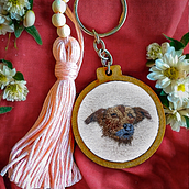 Meu projeto do curso: Acessórios bordados: miniaturas de animais com needle painting. Embroider, Jewelr, and Design project by eduardoandrep - 09.22.2024