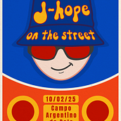 Mi proyecto del curso: Diseño de pósteres creativos para eventos // Jhope on the street. Un progetto di Creatività, Design, Design digitale, Graphic design, Design di poster , Tipografia, Illustrazione vettoriale e Lettering di Irina Guadalupe Delgado - 23.09.2024