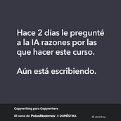 Copywriting para copywriters vs IA. Un progetto di Pubblicità, Comunicazione, Cop, writing, Stor e telling di davidreymartt - 25.09.2024