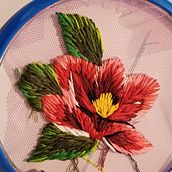Il mio progetto del corso: Ricamo freestyle su tulle per principianti. Un projet de Création d'accessoires, Illustration botanique, Broderie , et Design textile de dibernardoanna - 25.09.2024