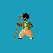 Meu projeto do curso: Animação de personagens em pixel art para videogames. Character Animation, Video Games, Pixel Art, and Game Development project by Lúcio Arnaldo do Nascimento - 09.25.2024