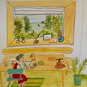 My project for course: Exploratory Sketchbook: Find Your Drawing Style. Een project van  Schetsen,  Creativiteit,  Tekening, Traditionele illustratie, Aquarelschilderen, Schilderen met gouache y Sketchbook van wendywendykuo - 26.09.2024