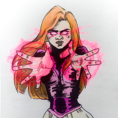 Mi proyecto del curso: Diseño de personajes femeninos para cómics. Comic, Drawing, and Character Design project by irune_encinas15 - 09.26.2024