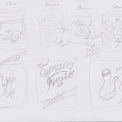 Tomàquet fregit Casolà  TOMACÓ. Design, Design de produtos, H, Lettering, Ilustração tradicional, Ilustração digital, e Packaging projeto de Oscar Font i Amigó - 26.09.2024